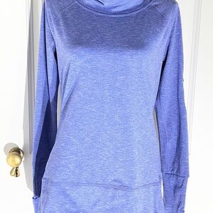 VSX Heathered periwinkle  Cowl Neck Sweatshirt medium Victoria’s Secret S285